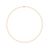 Collier NOELYSE | Argent & Perles Roses | 5/6 mm