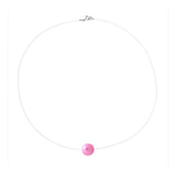 Collier SOFIA | Perle Rose Fushia