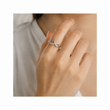 Bague motif "INFINI" Ajustable