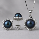 Duo Black Tahiti — Collier & Boucles