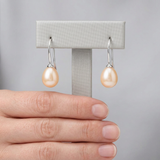 Boucles d'Oreilles DIANA | Argent & Perles de Culture Roses