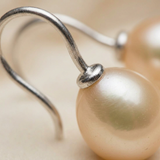 Boucles d'Oreilles DIANA | Argent & Perles de Culture Roses