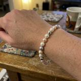 Bracelet Porte Bonheur - Perles d'Eau Douce Pastel