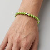 Bracelet Porte Bonheur - Perles d'Eau Douce Vertes