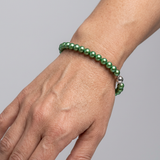 Bracelet Porte Bonheur - Perle d'Eau Douce Vertes