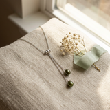 Collier TOI & MOI | Perles de Culture Vert Intense