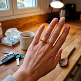 Bague SERENITY | Or Jaune & Perle de Culture Dorée