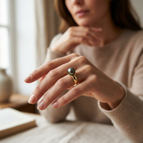 Bague INFINITY | Or Jaune & Perle de Tahiti