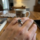 Bague INFINITY | Or Blanc & Perle de Tahiti
