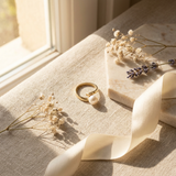 Bague ELISE | Or Jaune & Perle de Culture Blanche