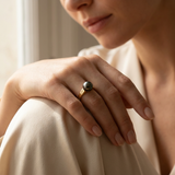 Bague IRINA | Or Jaune & Perle de Tahiti - 8/9mm