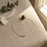 Bracelet Argent & Perle de Culture Chocolat - 8/9mm