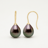 Boucles d'Oreilles DIANA | Or Jaune & Perles de Tahiti