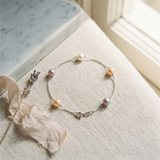 Bracelet Perles de Culture Ronde 6-7 mm Multicolor