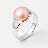 Bague OPALINE | Argent & Perles de Culture Rose