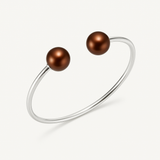 Bracelet Jonc KATALÏA | Perles Chocolat