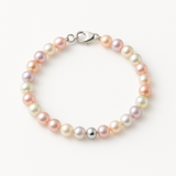 Bracelet Porte Bonheur - Perles d'Eau Douce Pastel