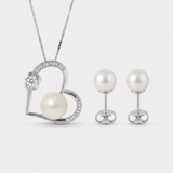 Duo Blanche — Collier & Boucles