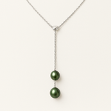 Collier TOI & MOI | Perles de Culture Vert Intense