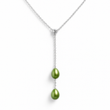 Collier TOI & MOI | Perles de Culture Vertes Tonic