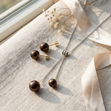 Duo Chocolat — Collier & Boucles