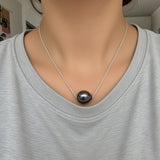 Collier ASHLEY | Or Blanc & Perle de Tahiti