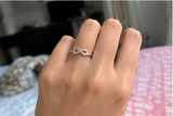 Bague motif "INFINI" Ajustable
