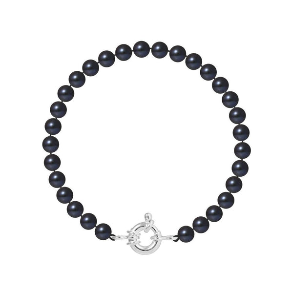 Bracelet en argent et perles de culture noire | Esmée