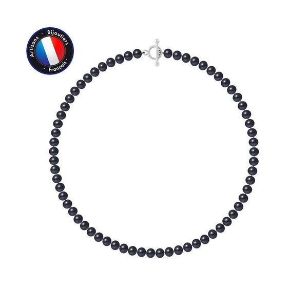 Collier perle de culture noire | Aurélia