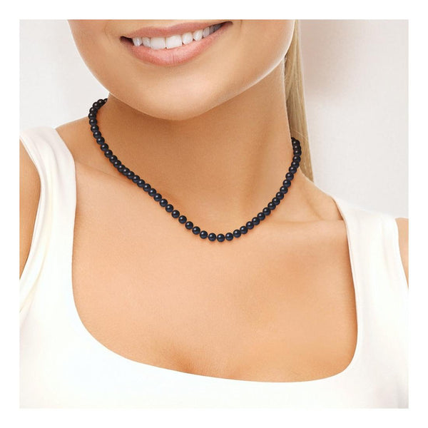 Collier perle de culture noire | Aurélia