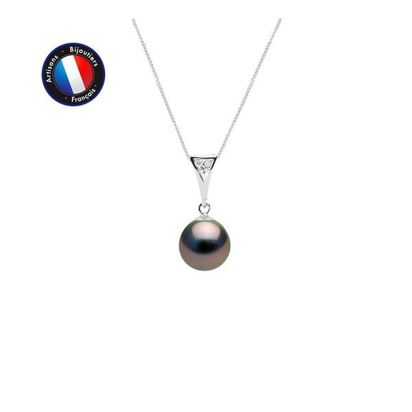 Collier NOUMA | Or Blanc & Perle de Tahiti