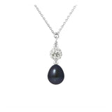 Collier KAMLA | Perle d'eau douce Noire