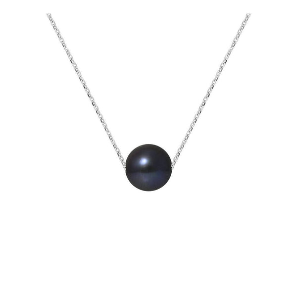 Collier KATALÏA | Argent & Perle de Culture Noire