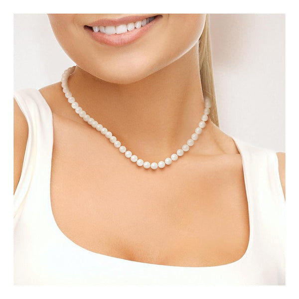 Collier LYSE | Perle de Culture Blanche 7/8mm