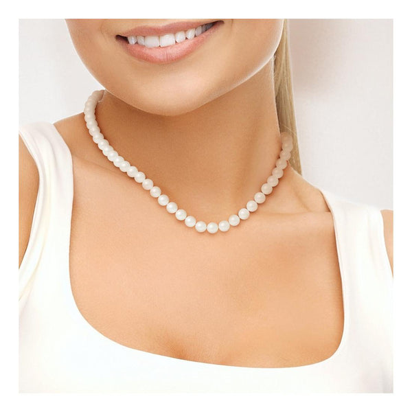 Collier LYSE | Perle de Culture Blanche 8/9mm