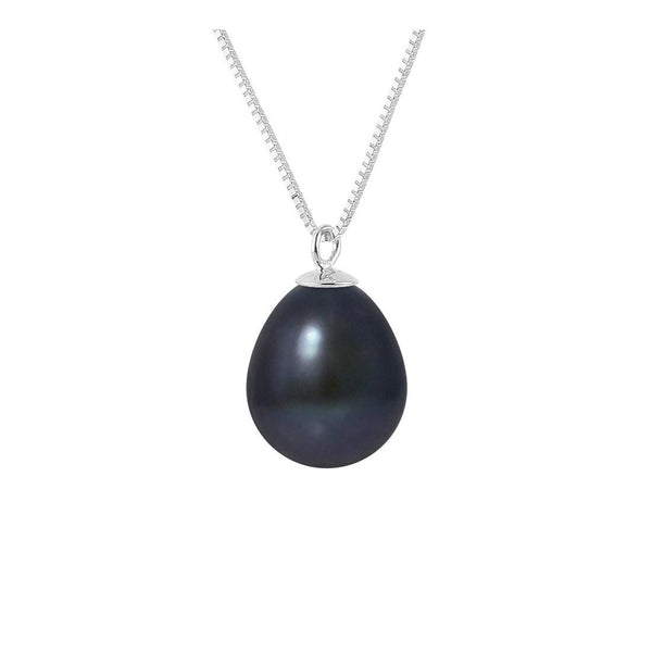 Collier BRINDA | Argent & Perle de Culture Noire