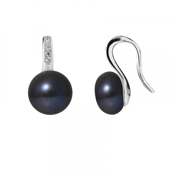 Boucles d'oreilles en Perle de Culture Noire | Moea