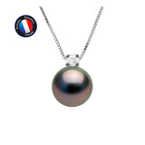 Collier- Perle de Tahiti- Ronde 8-9 mm- Argent