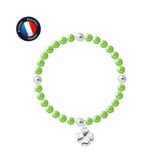 Bracelet Porte Bonheur Trêfle - Perles d'Eau Douce Vertes Tonic