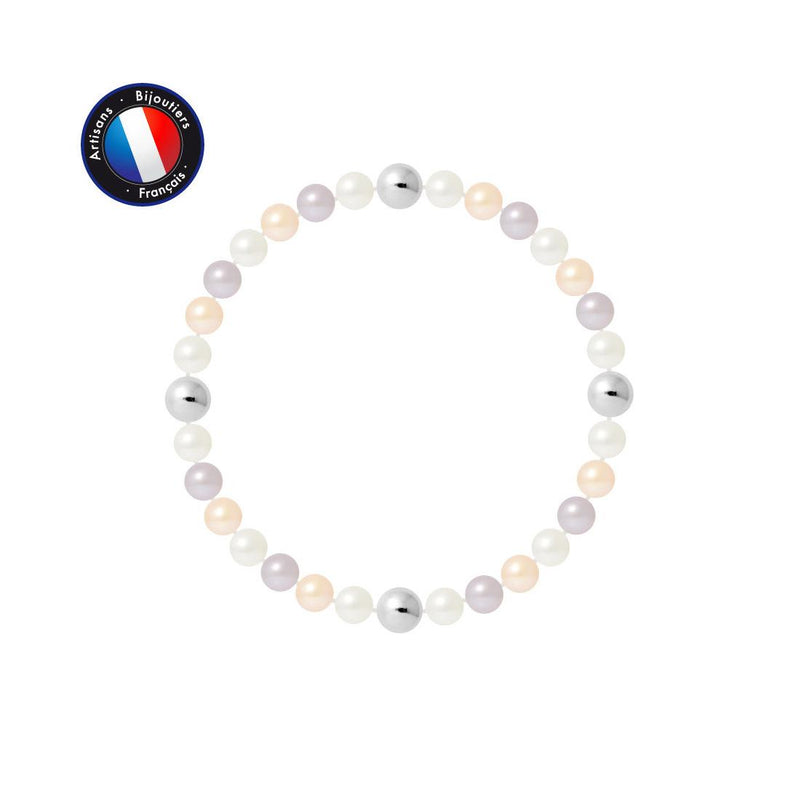 Bracelet Porte Bonheur - Perles d'Eau Douce Pastel