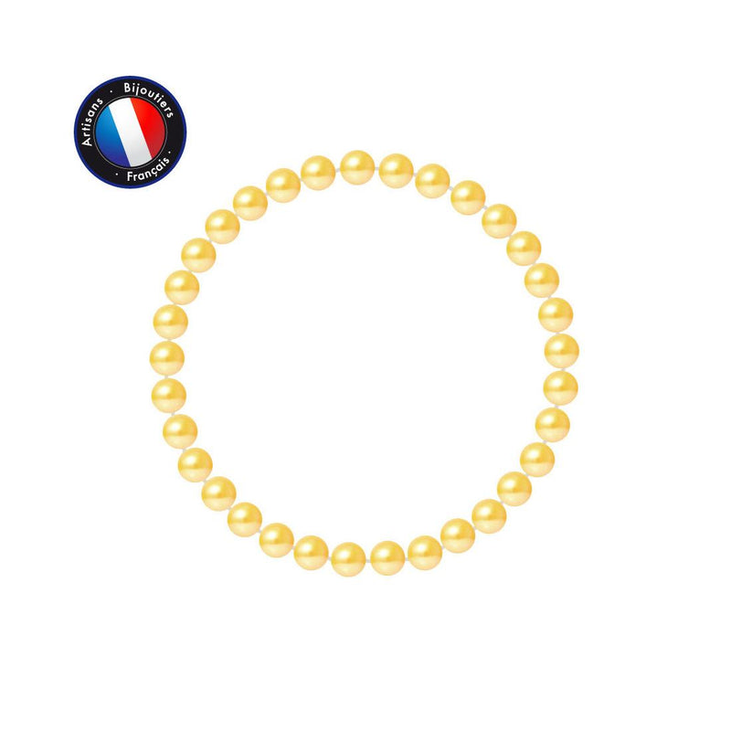 Bracelet Porte Bonheur - Perle d'Eau Douce Dorée