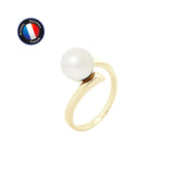 Bague ELISE | Or Jaune & Perle de Culture Blanche