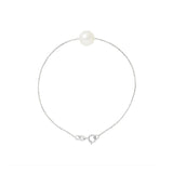 Bracelet- Perle de Culture- Diamètre 8-9 mm Blanc- Argent