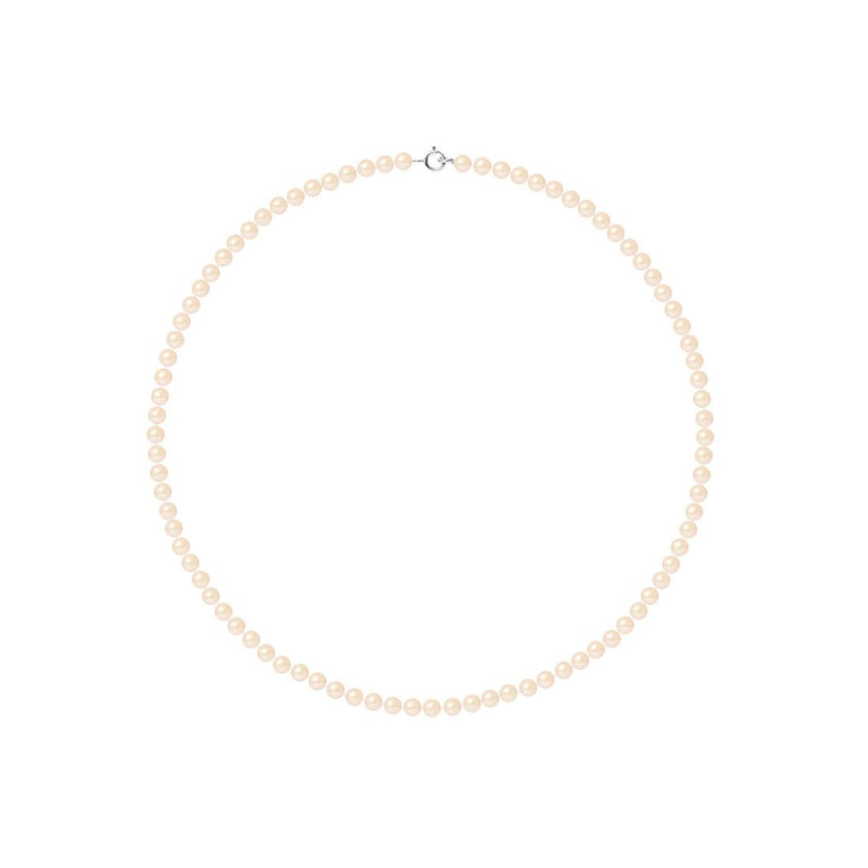 Collier NOELYSE | Argent & Perles Roses | 4/5 mm