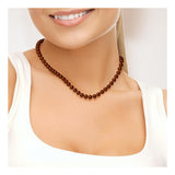 Collier NOELYSE | Or Jaune & Perles Chocolat