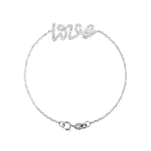 Bracelet "Love" Ensemble avec Oxydes de Zirconium