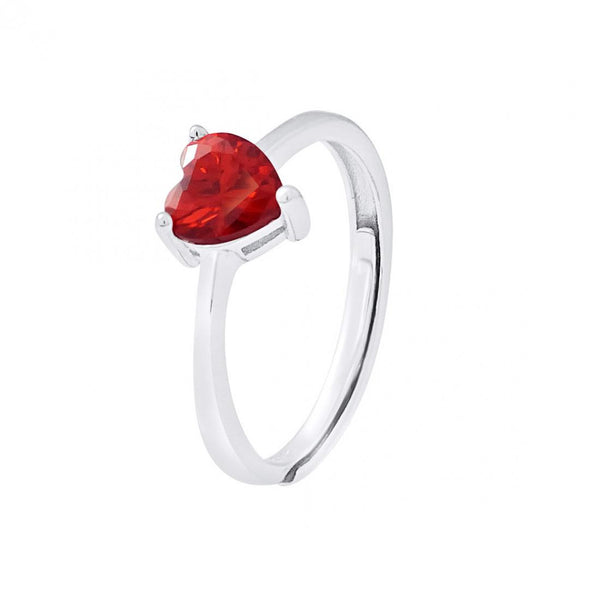 Bague motif "CUR" de Crystal Rouge  Ajustable