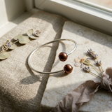 Bracelet Jonc KATALÏA | Perles Chocolat