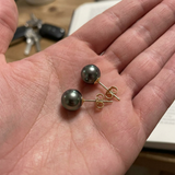Puces d'oreilles AMY | Or Jaune & Perles de Tahiti