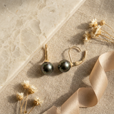 Dormeuses ANAÉ | Or Jaune & Perles de Tahiti